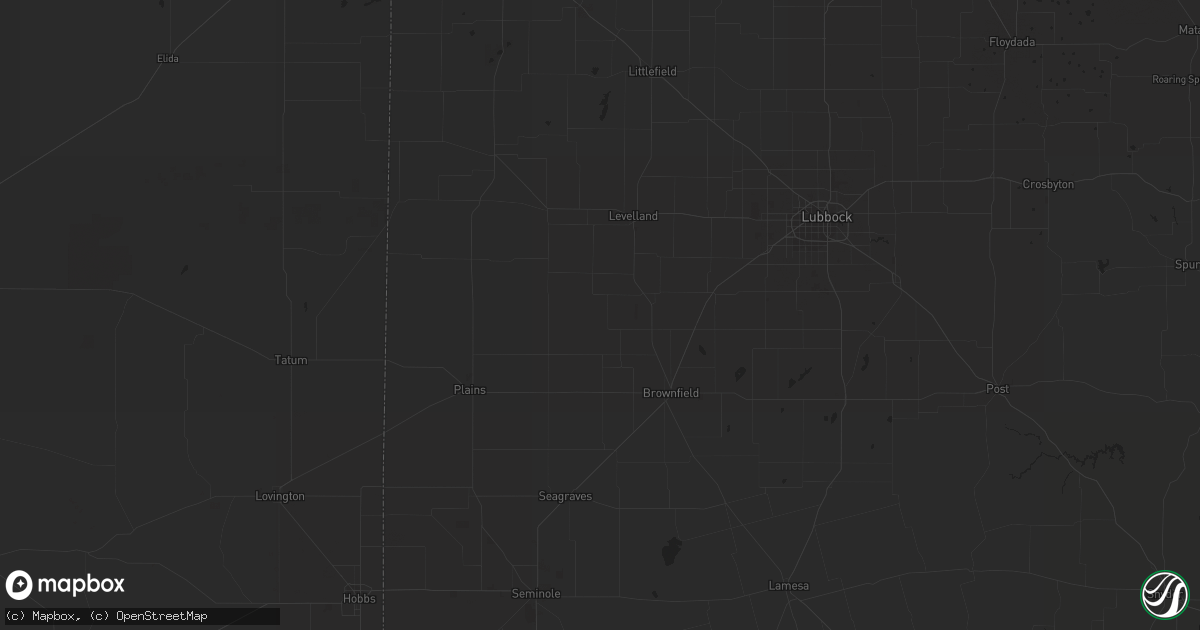 Hail map in Friona, TX on December 23, 2023
