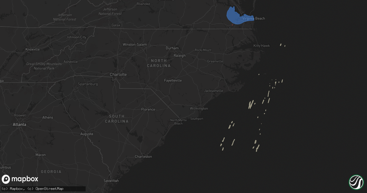 Hail map on December 24, 2020