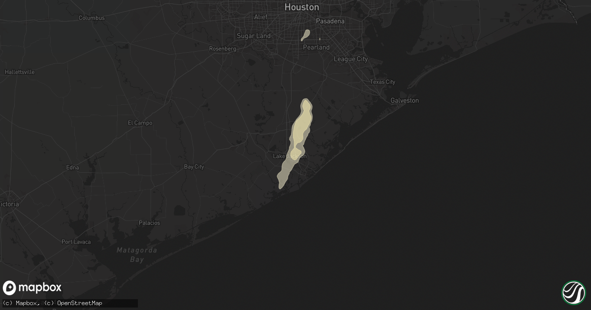 Hail map in Clute, TX on December 24, 2024