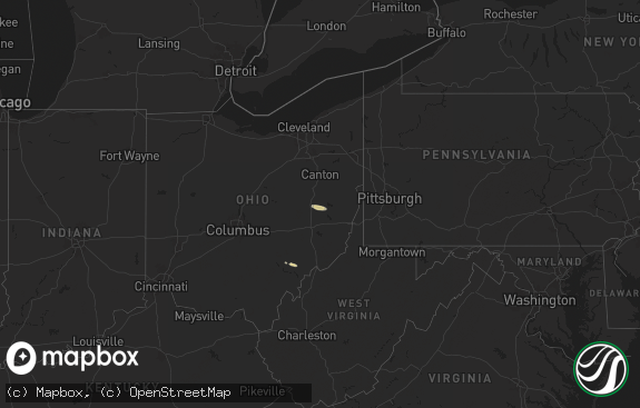 Hail map preview on 12-24-2025
