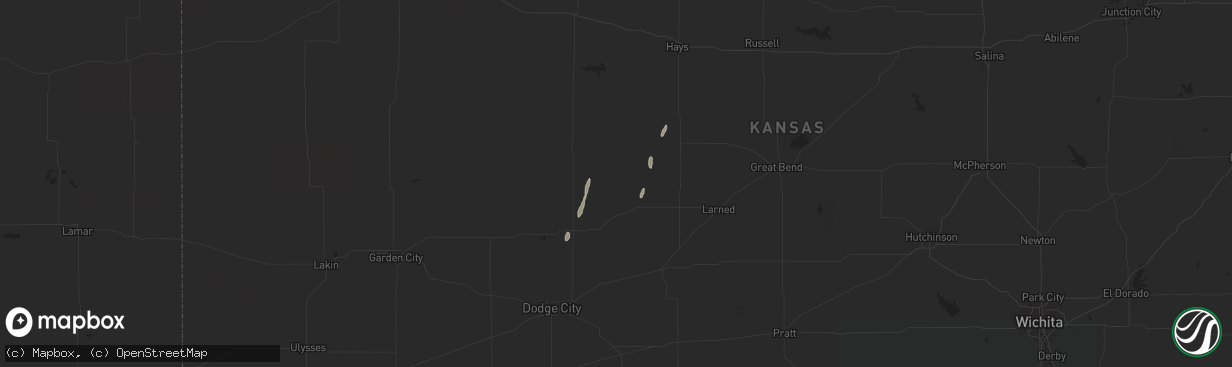 Hail map in Bloomington, NE on December 25, 2016