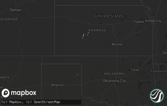 Hail map preview on 12-25-2016