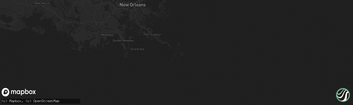 Hail map in Venice, LA on December 25, 2024