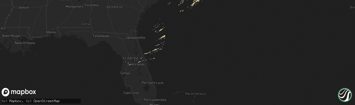 Hail map on December 26, 2012