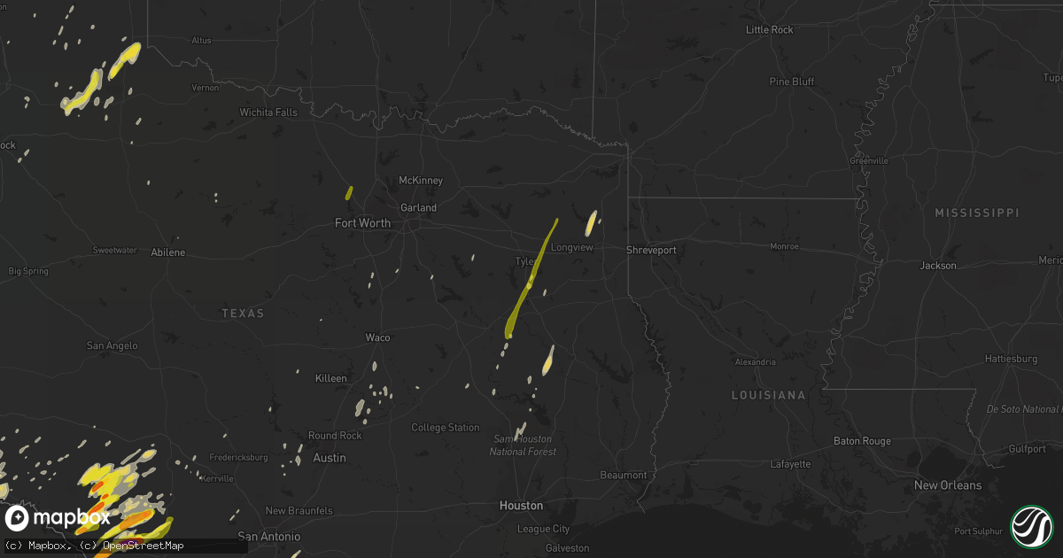 Hail map on December 26, 2018