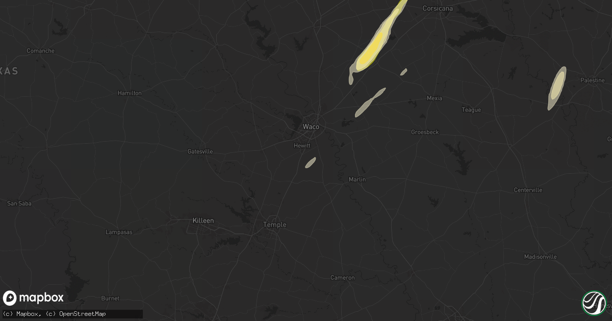 Hail map in Lorena, TX on December 26, 2024