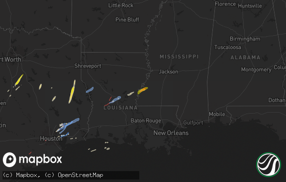 Hail map preview on 12-26-2024