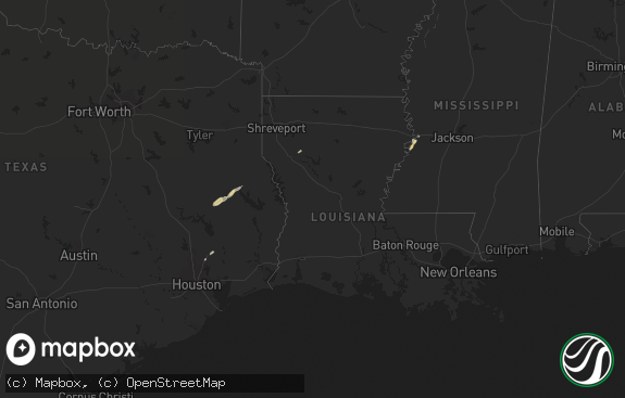 Hail map preview on 12-27-2014