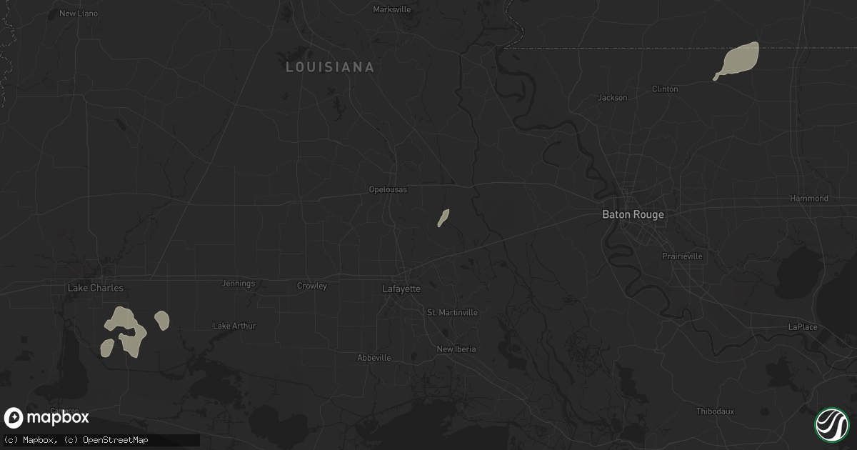 Hail map in Arnaudville, LA on December 27, 2018
