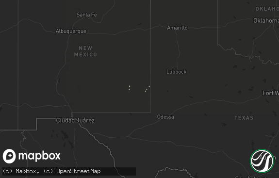 Hail map preview on 12-27-2019