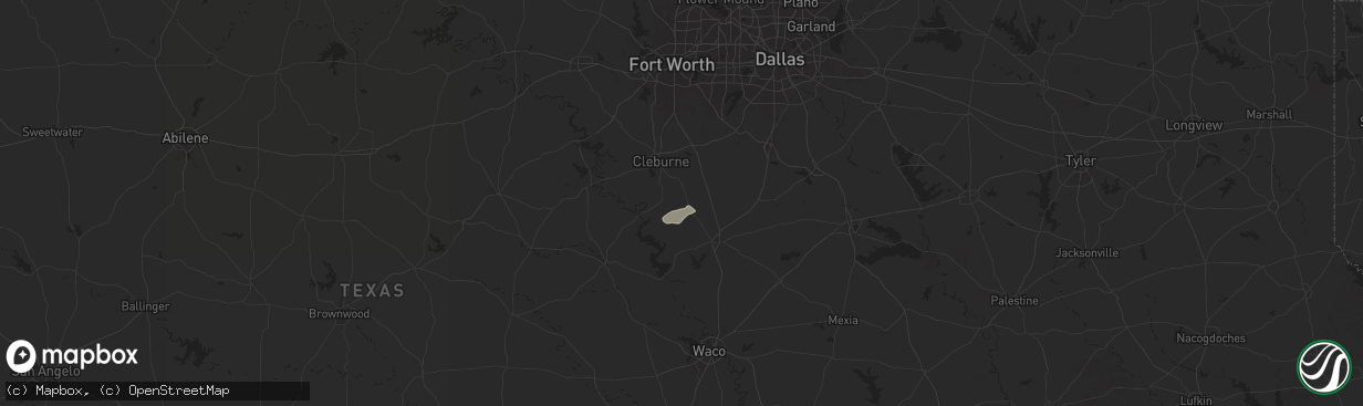 Hail map in Covington, TX on December 27, 2024