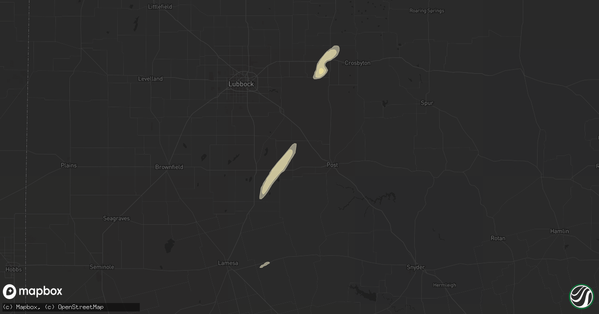 Hail map in Wilson, TX on December 29, 2020