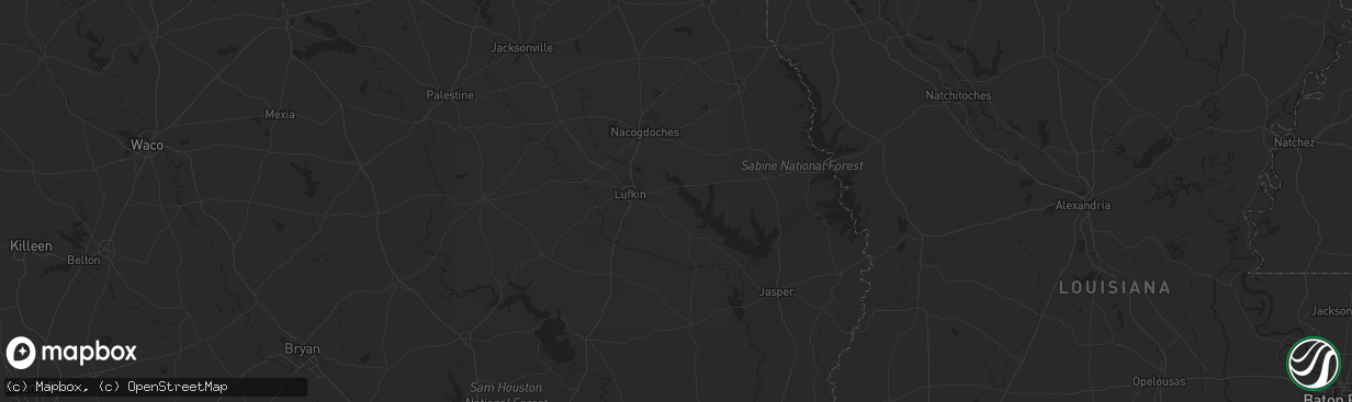 Hail map in Beaumont, TX on December 29, 2022