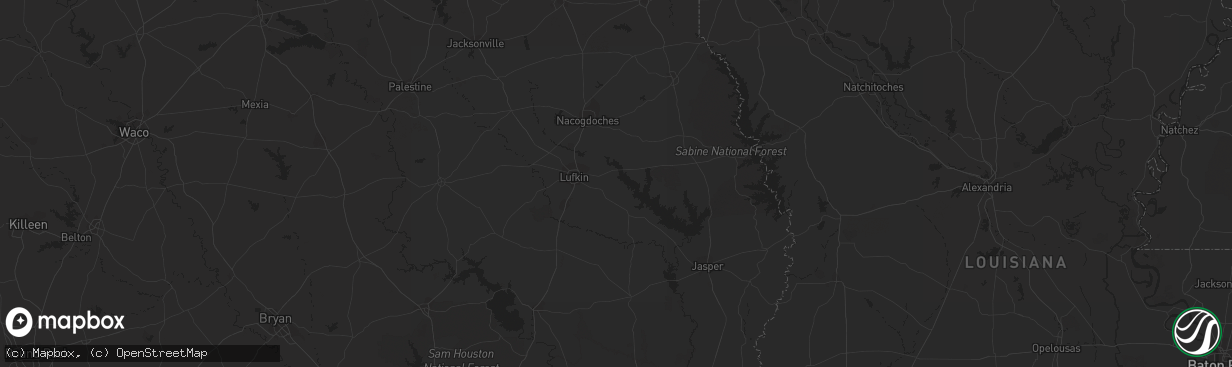 Hail map in Port Arthur, TX on December 29, 2022