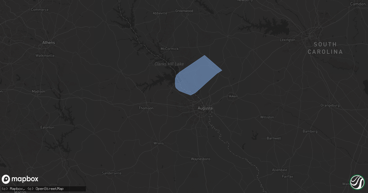 Hail map in Evans, GA on December 29, 2024