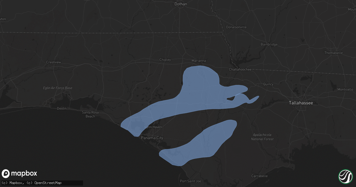 Hail map in Fountain, FL on December 29, 2024
