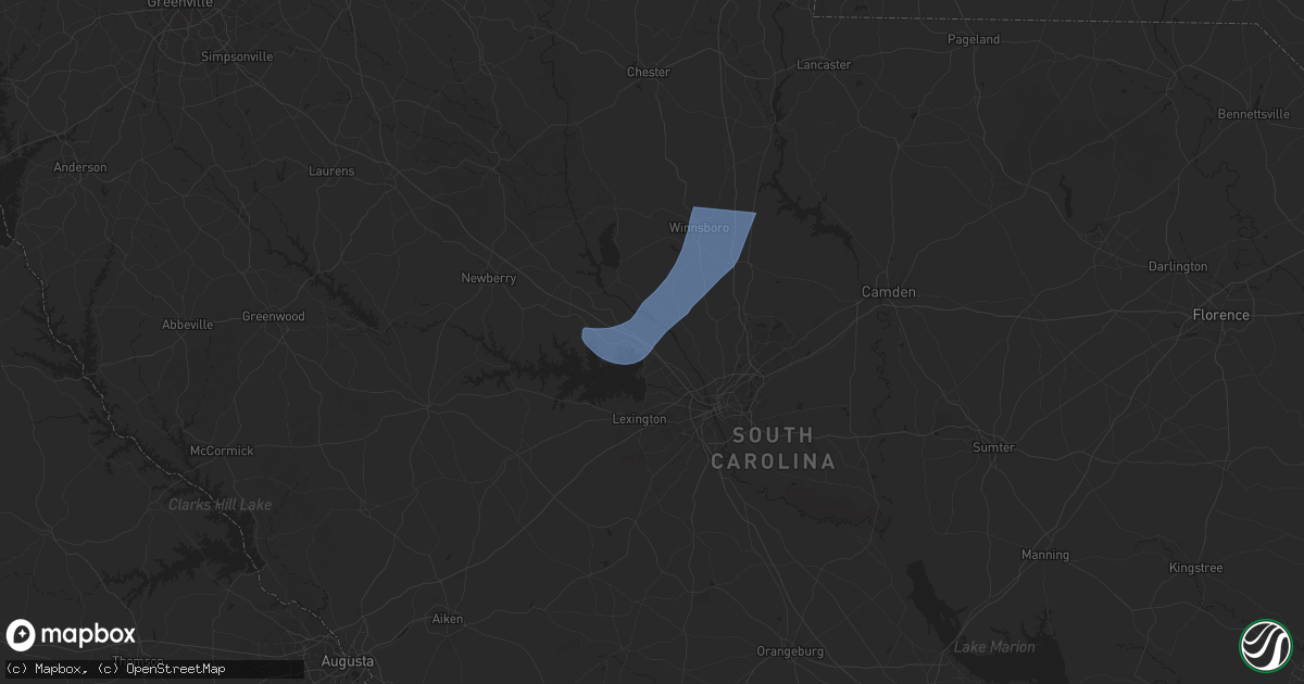 Hail map in Irmo, SC on December 29, 2024