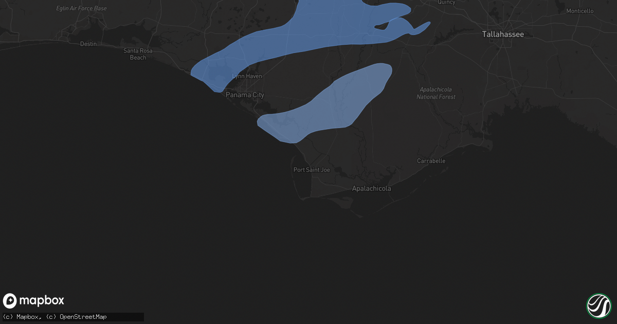 Hail map in Port Saint Joe, FL on December 29, 2024