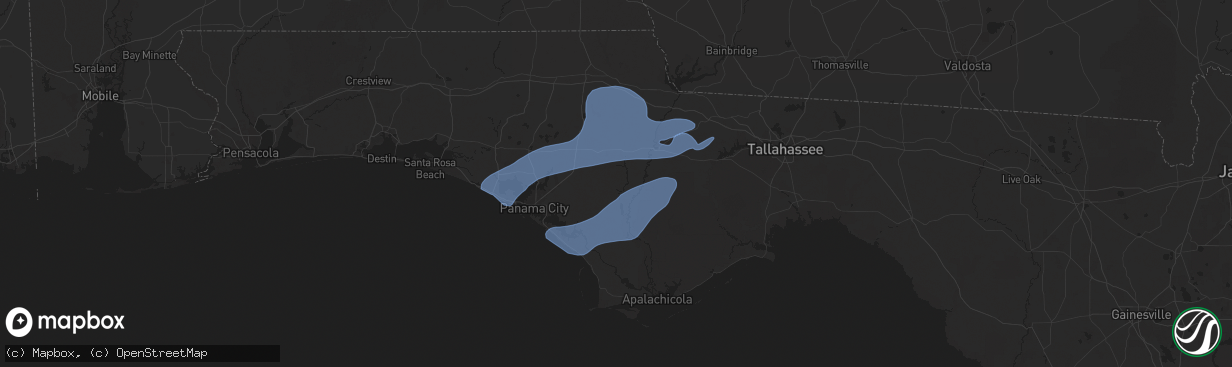 Hail map in Wewahitchka, FL on December 29, 2024