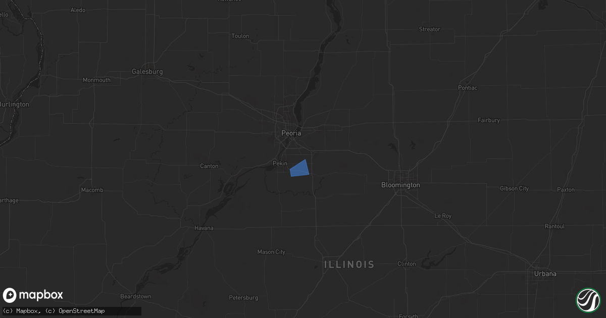 Hail map in Groveland, IL on December 29, 2025