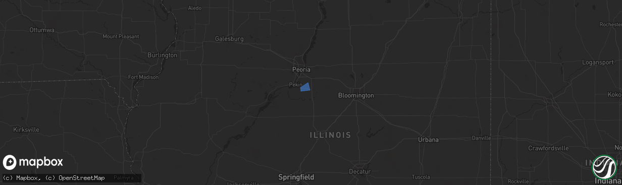 Hail map in Tremont, IL on December 29, 2025