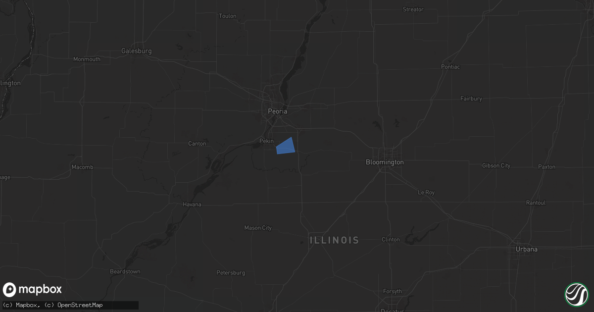 Hail map in Tremont, IL on December 29, 2025