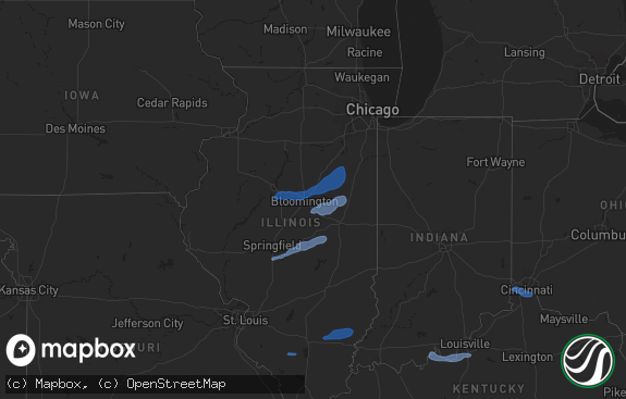 Hail map preview on 12-29-2025
