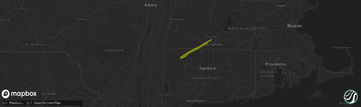 Hail map in Norfolk, CT on December 30, 2019