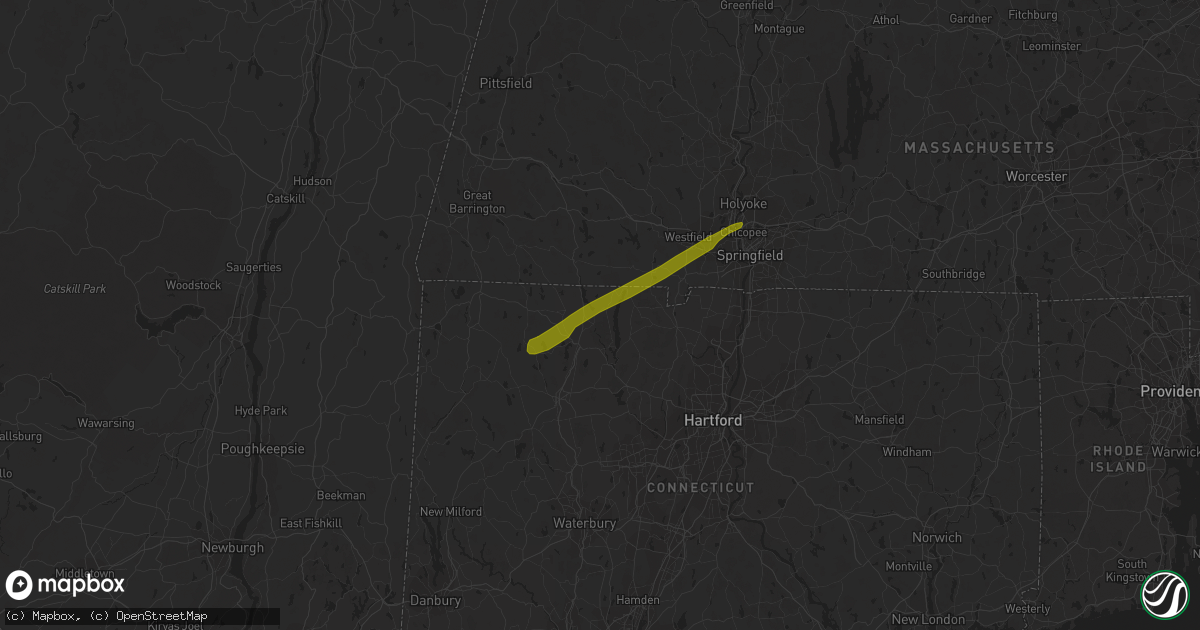 Hail map in Riverton, CT on December 30, 2019