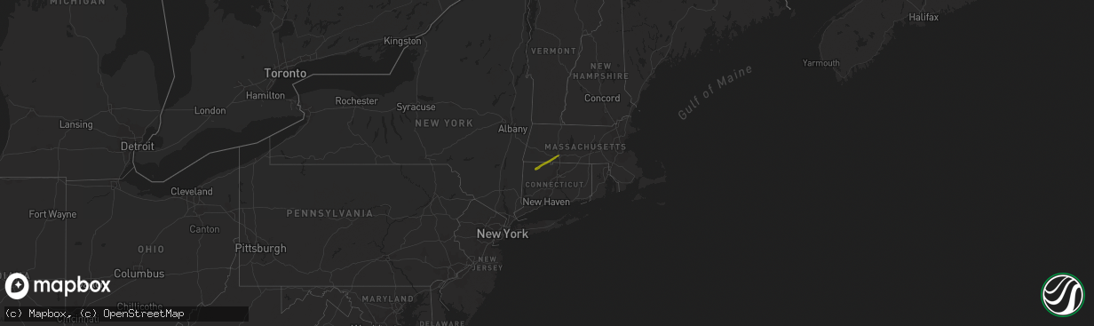 Hail map on December 30, 2019