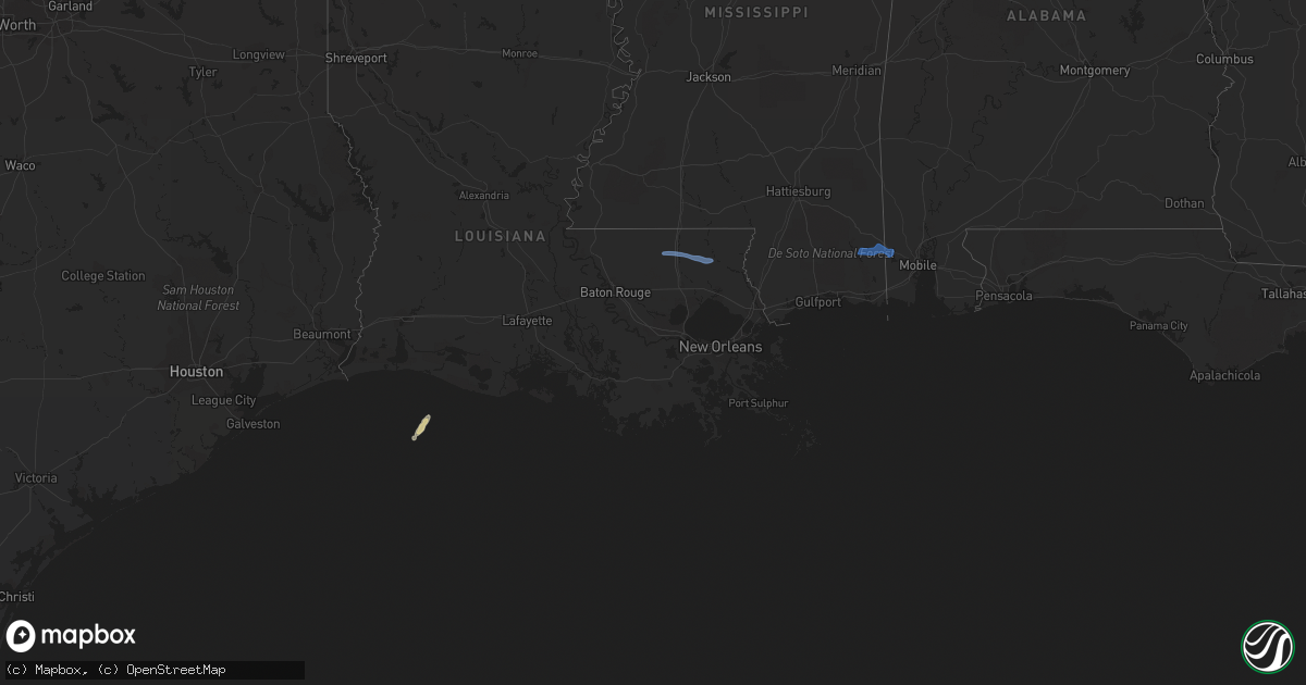 Hail map on December 30, 2022