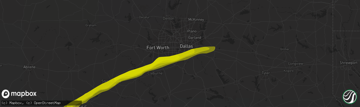 Hail map in Duncanville, TX on December 31, 1899
