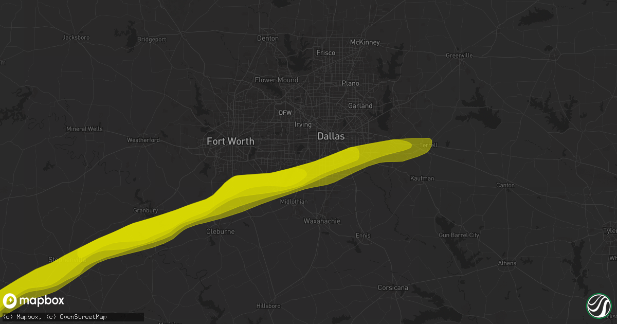 Hail map in Duncanville, TX on December 31, 1899