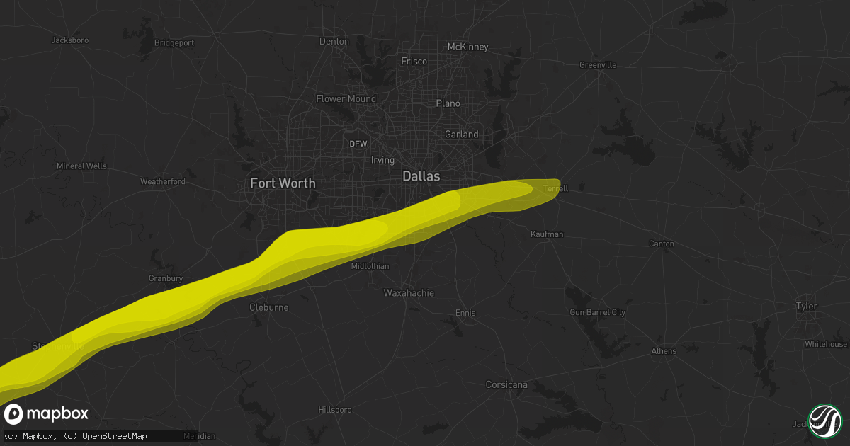 Hail map in Lancaster, TX on December 31, 1899