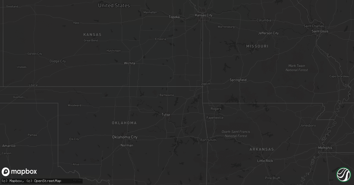 Hail map in Texas on December 31, 2020