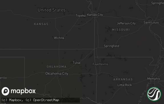 Hail map preview on 12-31-2020