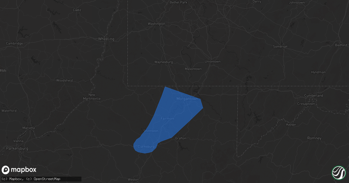 Hail map in Maidsville, WV on December 31, 2024